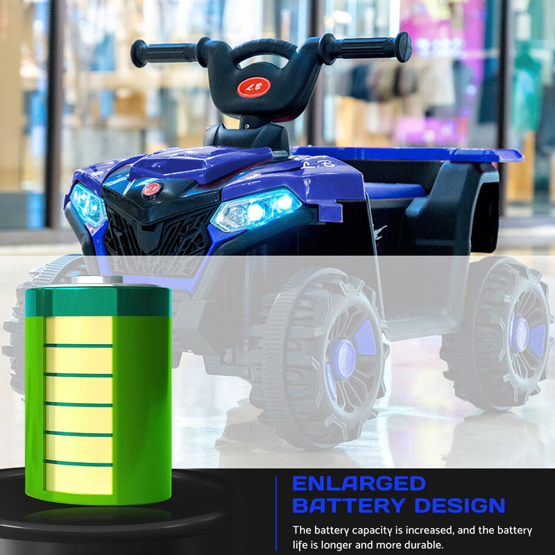 Load image into Gallery viewer, Electric ATV Ride-On Car with MP3 Player and LED Lights - 6V Battery Powered, 4-Wheeled Beach Cruiser

