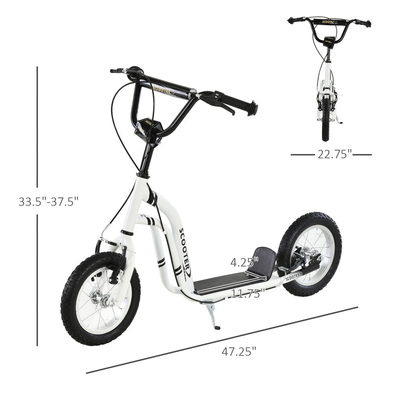 Load image into Gallery viewer, Youth Scooter with 12-Inch Inflatable Front Wheel and Dual Front &amp; Rear Caliper Brakes
