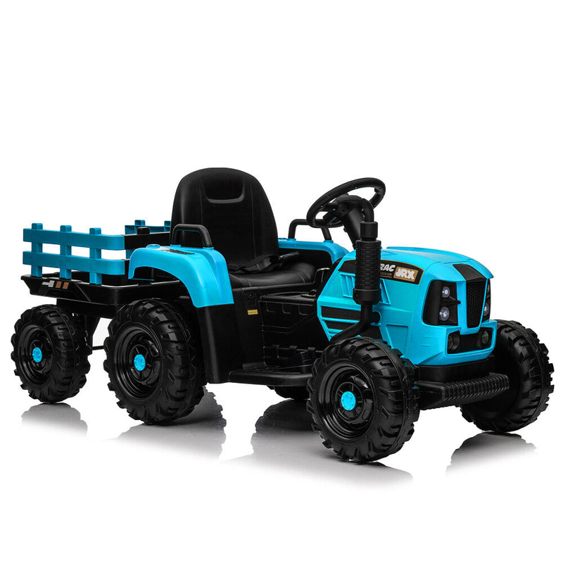 Load image into Gallery viewer, 24V 400W Electric Ride-On Tractor Toy with Trailer
