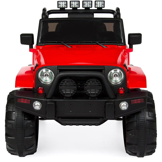 3-Speed Ride-On Truck Toy with Remote Control and LED Lights for Kids, 12V Durable Design