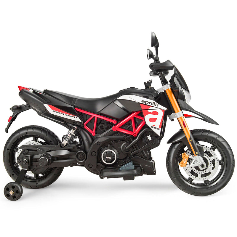 Load image into Gallery viewer, Red 12V Licensed Kids Ride On Motorcycle with Headlight and Training Wheel
