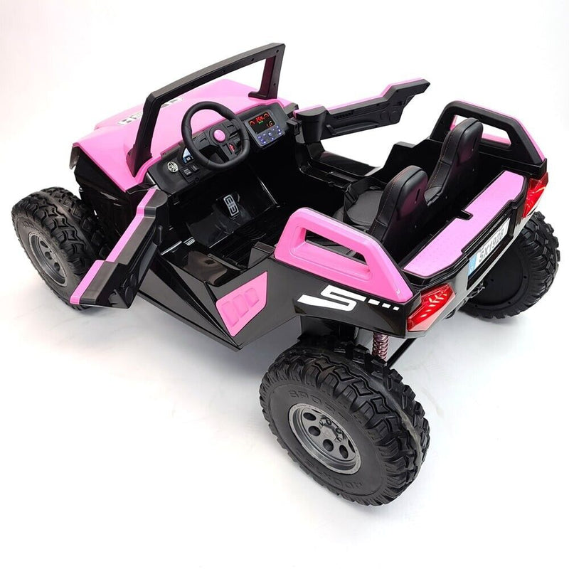 Load image into Gallery viewer, Pink 24V Children&#39;s Ride on Car 4×4 UTV Buggy with 2 Seats, Remote Control, and Bluetooth Connectivity
