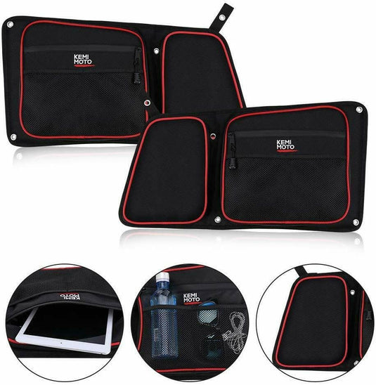 Rear Side Door Bags Knee Pad for Polaris RZR XP 4 1000/4 900/4 Door Turbo