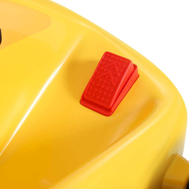 Load image into Gallery viewer, Yellow 12V Battery-Powered Kids Electric Ride-On Go-Kart with 3 Speeds, Music, and Remote Control
