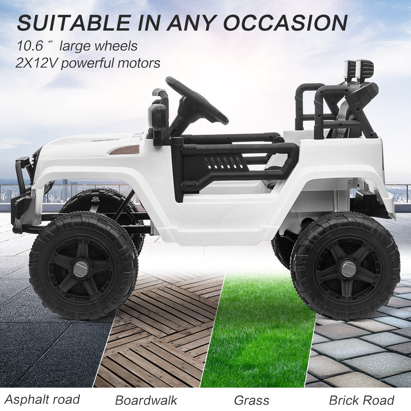 Load image into Gallery viewer, 12V Battery-Powered Kids Ride-On Off-Road Truck Toy with Parent Remote Control
