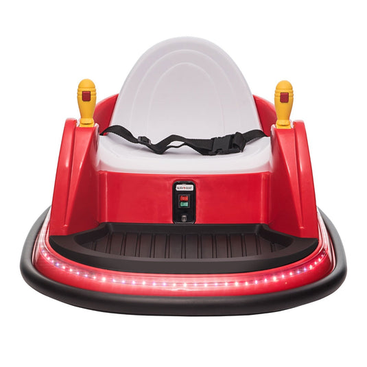 6V Kids Ride-On Bumper Car with Remote Control, 360° Spin and Flashing Lights for Toddlers