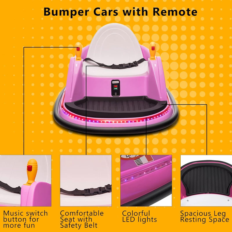 Load image into Gallery viewer, 6V Electric Ride-On Bumper Car with Remote Control for Kids and Toddlers
