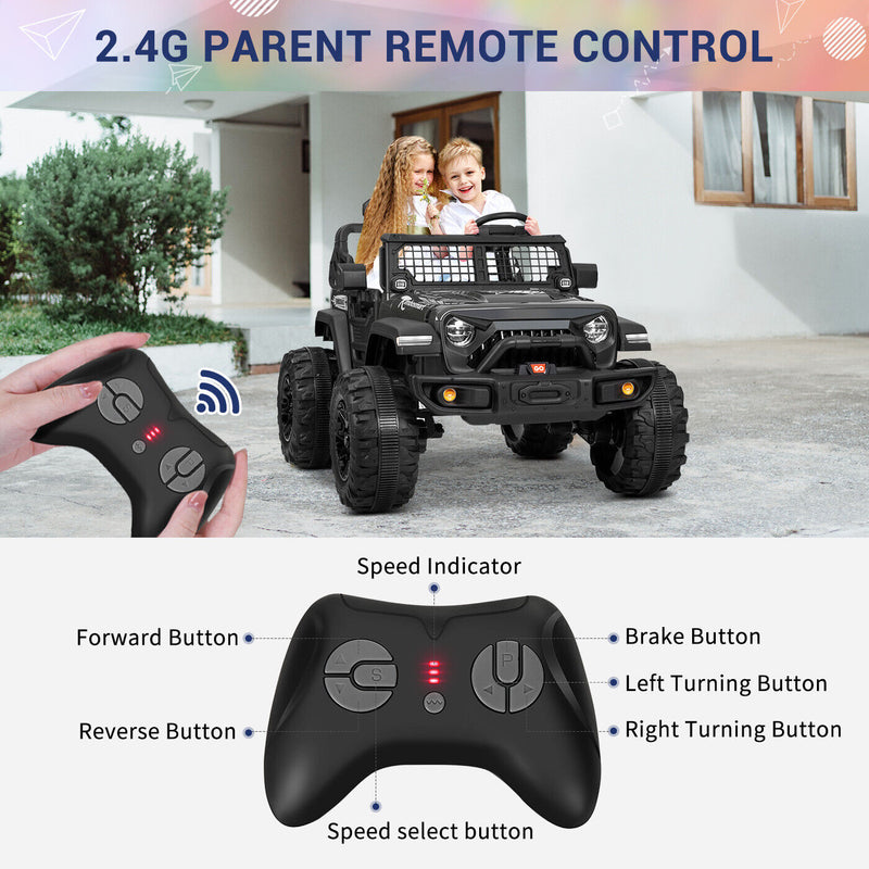 Load image into Gallery viewer, Kimbosmart 24V Electric Battery-Powered Children&#39;s Ride-On Vehicle Truck Featuring LED Lights, MP3 Player, and Bluetooth Connectivity
