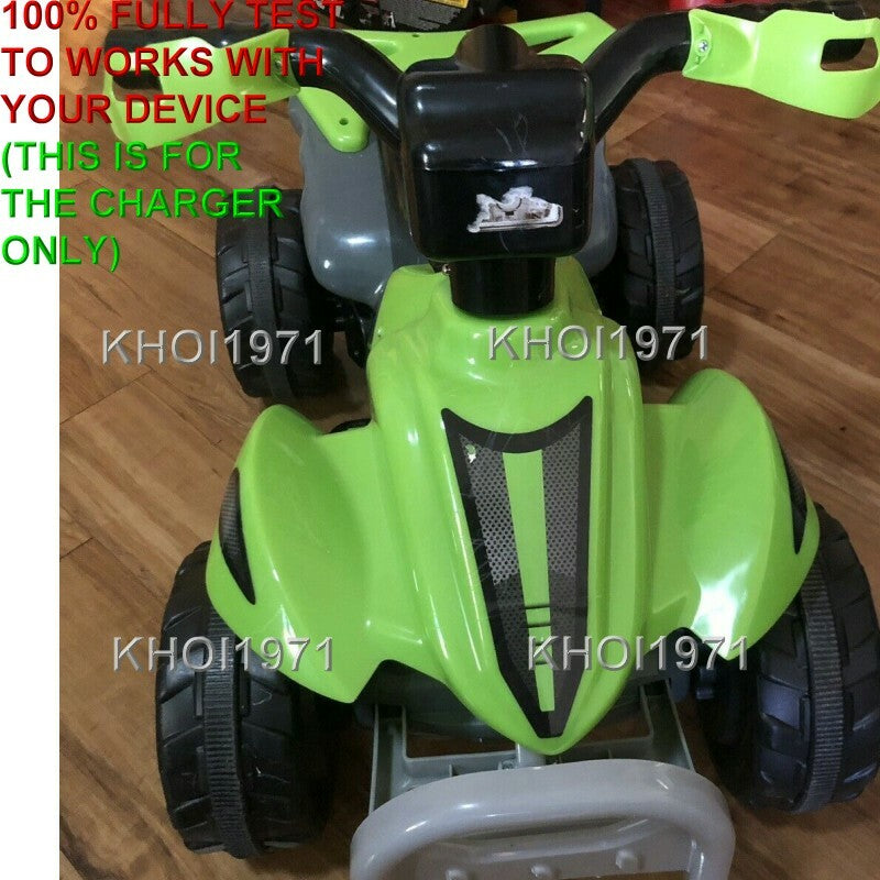 Load image into Gallery viewer, AC Wall Charger Adapter for 6V Battery Compatible with Green and Black ATV Ride-On Quad KL 40050C
