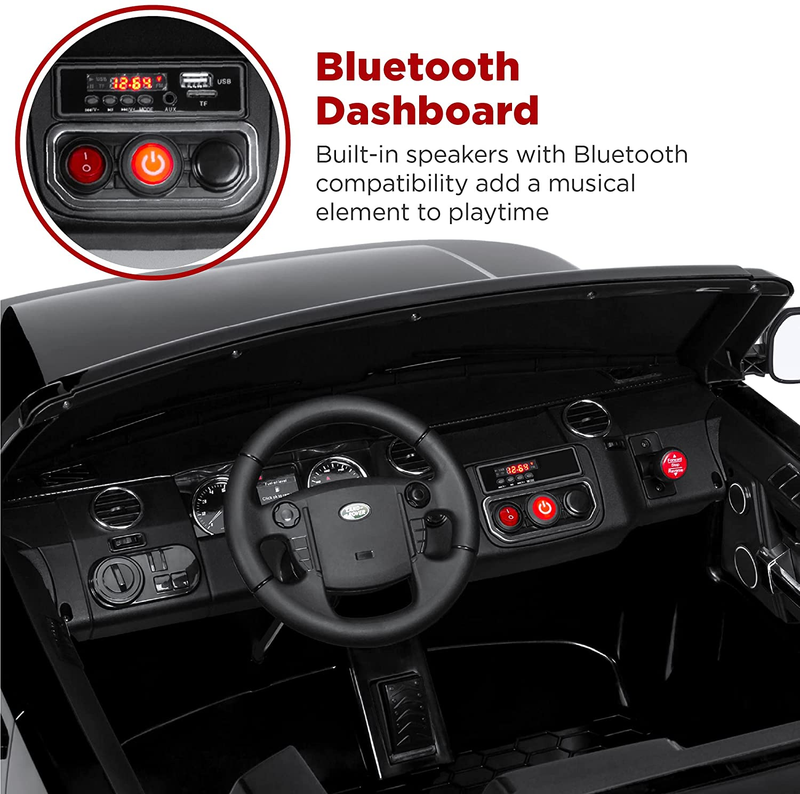 Load image into Gallery viewer, 12V 3.7 MPH Two-Seater Licensed Land Rover Ride-on Car Vehicle with Parent Remote Controller
