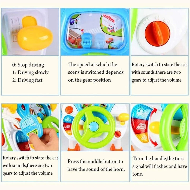 Load image into Gallery viewer, Interactive Toy Steering Wheel for Toddlers - Perfect for Imaginative Play and Motor Skills Development
