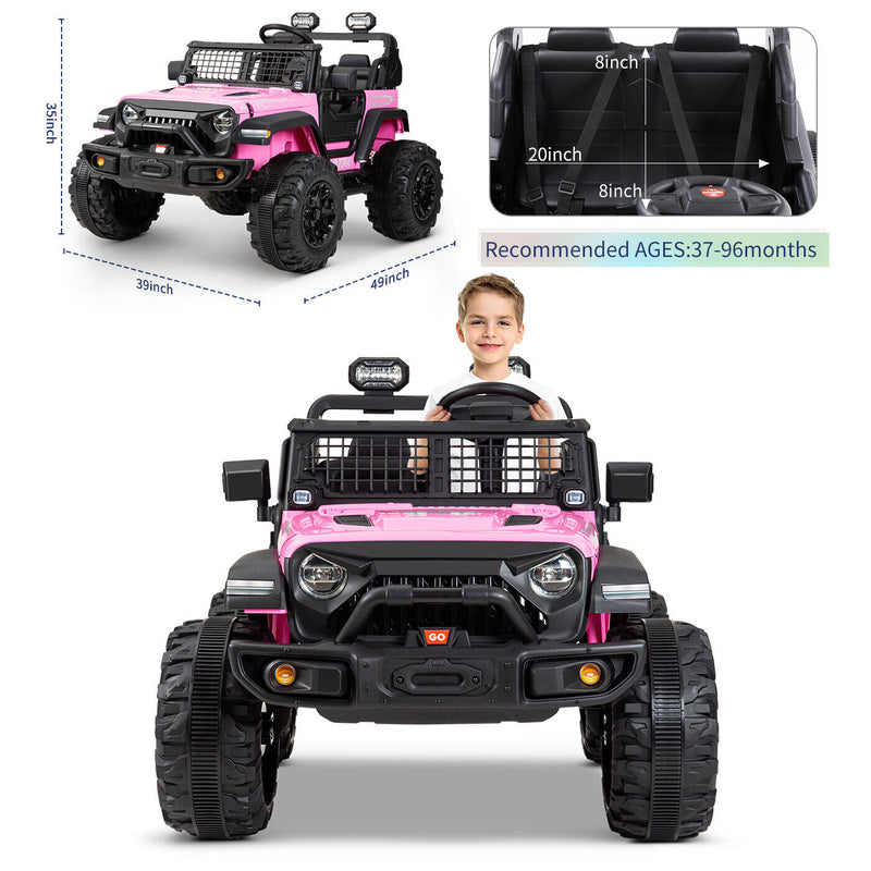 Load image into Gallery viewer, Kimbosmart 24V 4WD Children&#39;s Electric Ride-On Truck with Remote Control and Battery Level Alert

