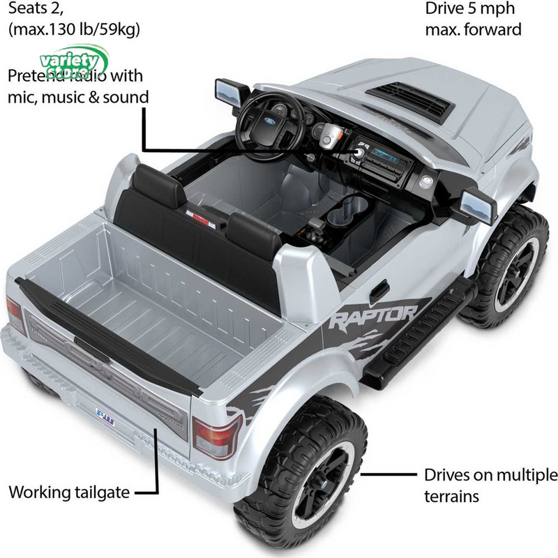 Load image into Gallery viewer, Power Wheels Ford F150 Raptor Electric-Powered Ride-On Truck with Sound Effects
