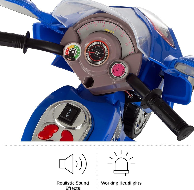 Load image into Gallery viewer, Battery-Powered 3-Wheel Ride-On Motorcycle Trike for Kids

