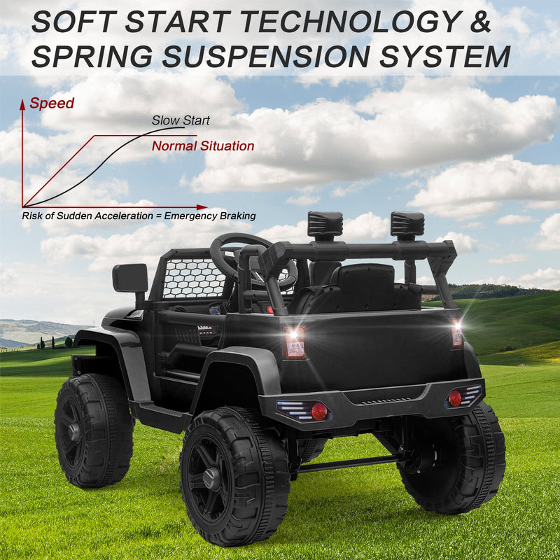 Load image into Gallery viewer, 12V Kids Ride-On Truck with Remote Control, Power Wheels, and LED Lights
