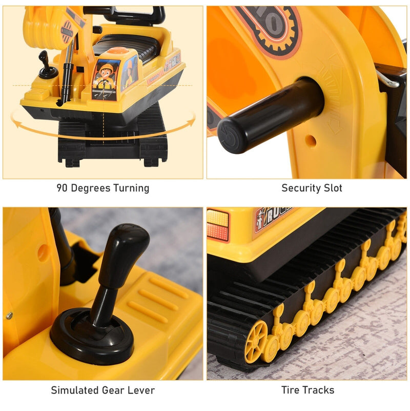 Load image into Gallery viewer, Ride-On Movable Excavator and Tractor Toy Scooter Walker for Pretend Play

