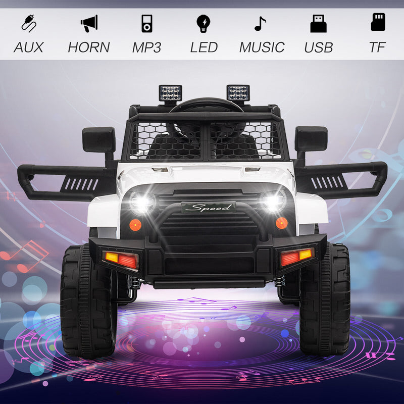 Load image into Gallery viewer, 12V Kids Ride-On Truck with Remote Control, Power Wheels, and LED Lights
