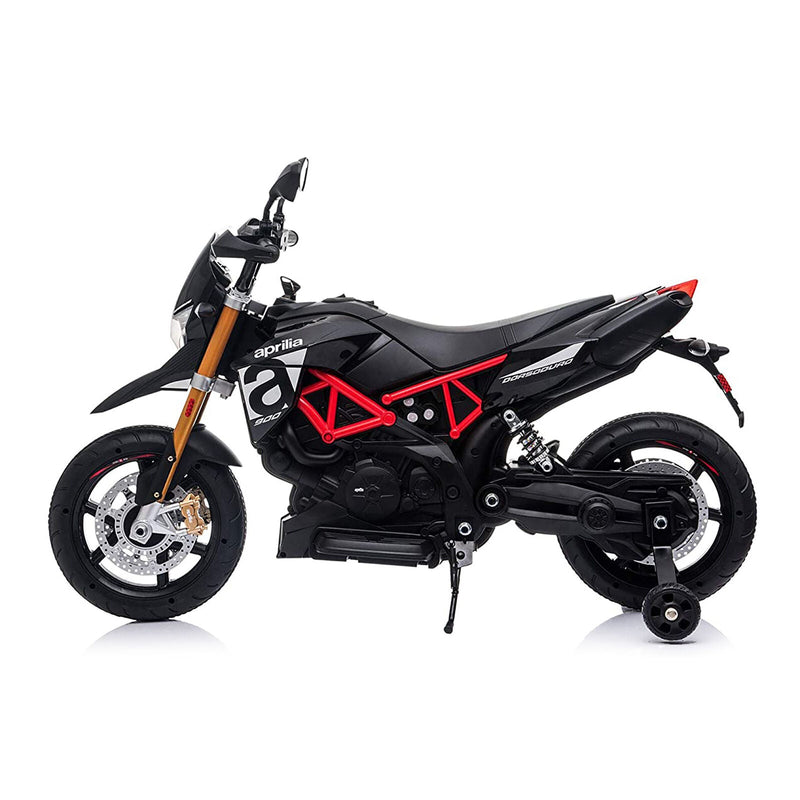 Load image into Gallery viewer, TOBBI Aprilia Motorcycle Ride-On for Kids 3+ Years - Black
