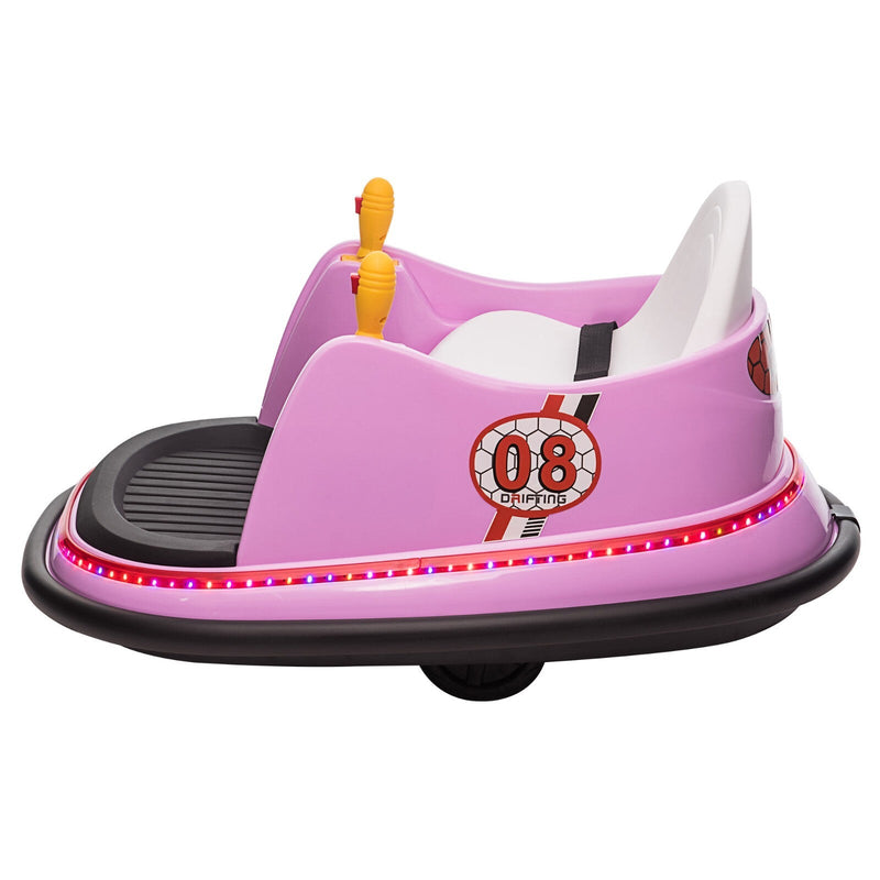 Load image into Gallery viewer, 6V Kids Ride-On Bumper Car with Remote Control, 360° Spin and Flashing Lights for Toddlers
