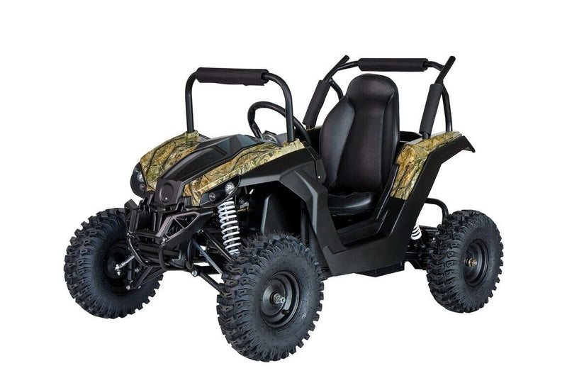 Load image into Gallery viewer, 48V 1000W Black Kids Electric UTV - Single Seat Brushless Roll Cage - Three Speed Capability
