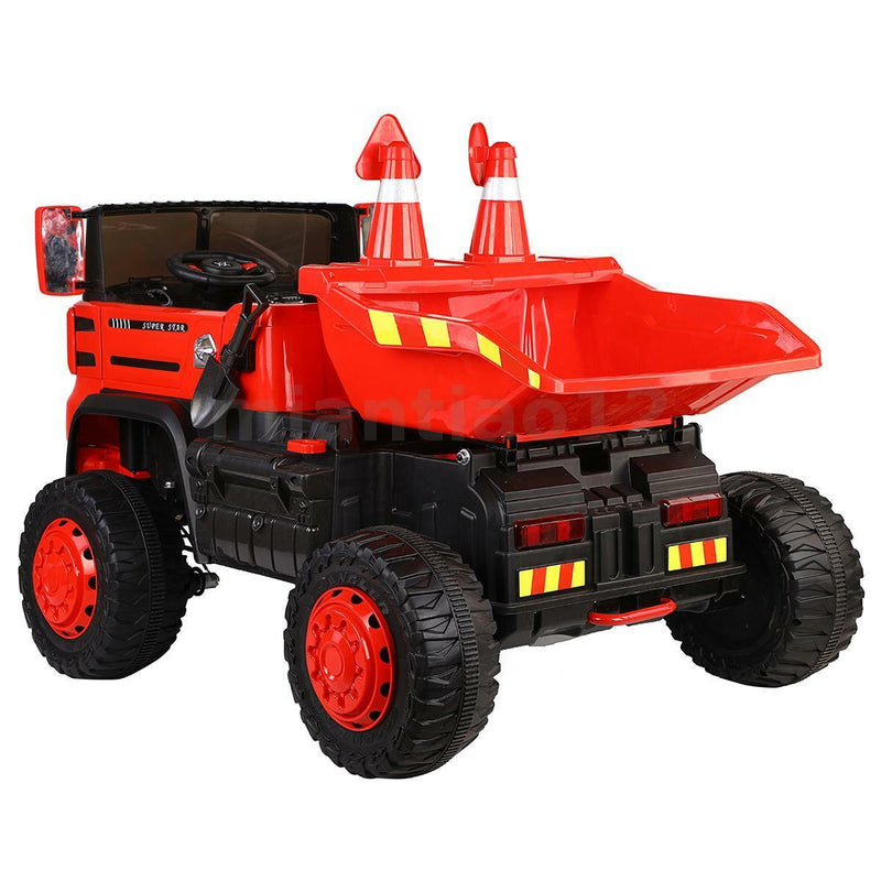 Load image into Gallery viewer, 12V Electric Construction Toy - Dump Truck with Moving Bed and Shovel
