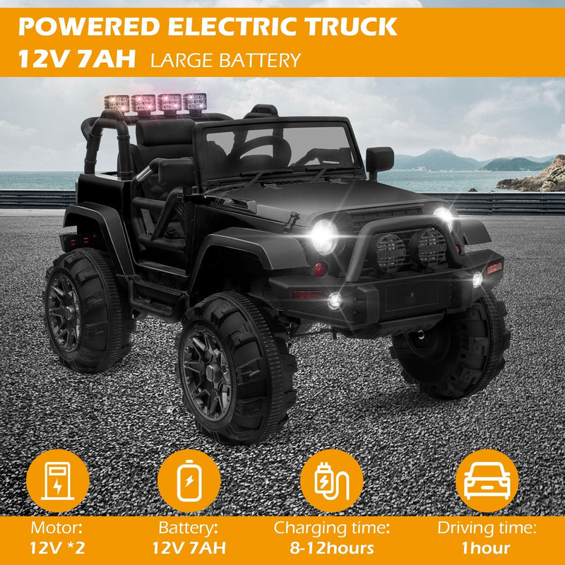 Load image into Gallery viewer, 12V Electric Ride-On Jeep Truck for Kids with Remote Control and 3 Speed Settings
