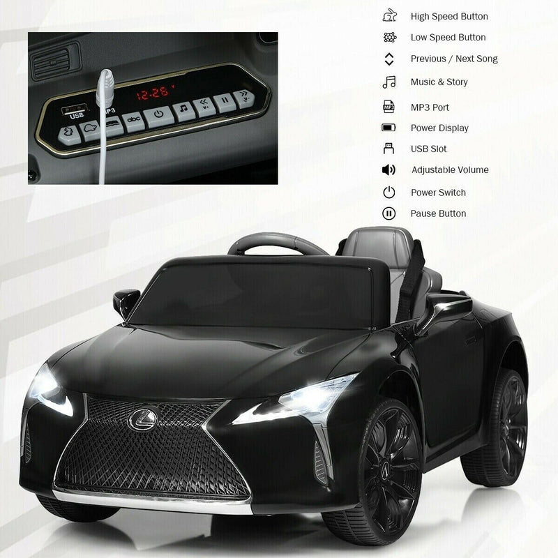 Load image into Gallery viewer, 12V Children&#39;s Ride-On Lexus LC500 Licensed Remote Control Electric Car
