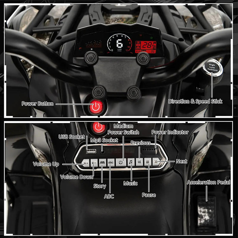 Load image into Gallery viewer, PRORIDER 12V Children&#39;s Electric ATV Quad Bike with Two Speeds
