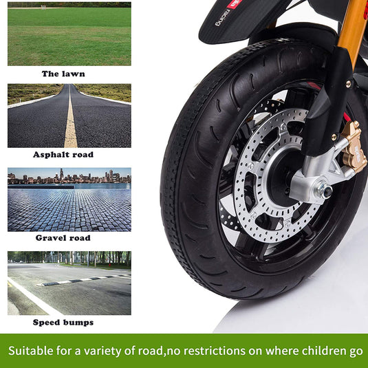 TOBBI Aprilia Motorcycle Ride-On for Kids 3+ Years - Black