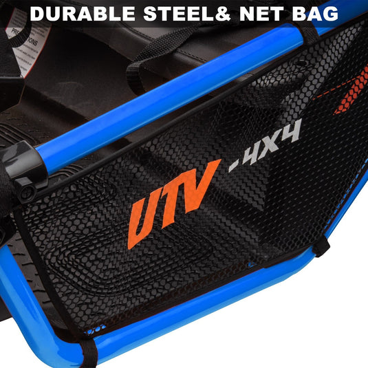 24V Electric 2-Seater Kids Ride-On 4WD UTV Truck with Remote Control Blue