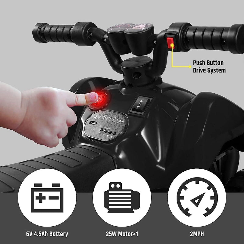 Load image into Gallery viewer, 25W Electric ATV for Toddlers with Wireless Music and 6V Battery Power
