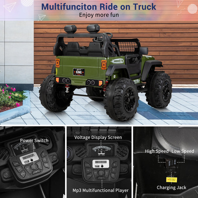 Load image into Gallery viewer, Kimbosmart 24V Electric Children&#39;s Ride On Truck Car Toy Battery Powered with 3 Speeds and Remote Control
