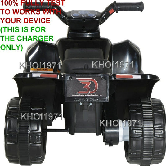 AC Wall Charger Adapter for Black Camo 6V Ride-On Battery Compatible with Realtree Designs