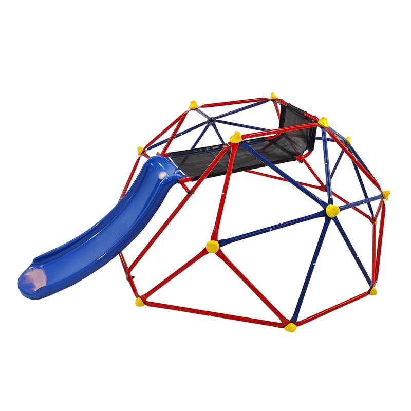 Load image into Gallery viewer, 6ft Dome Climber with 1.2m Slide and Blue Climbing Stones for Ages 3+
