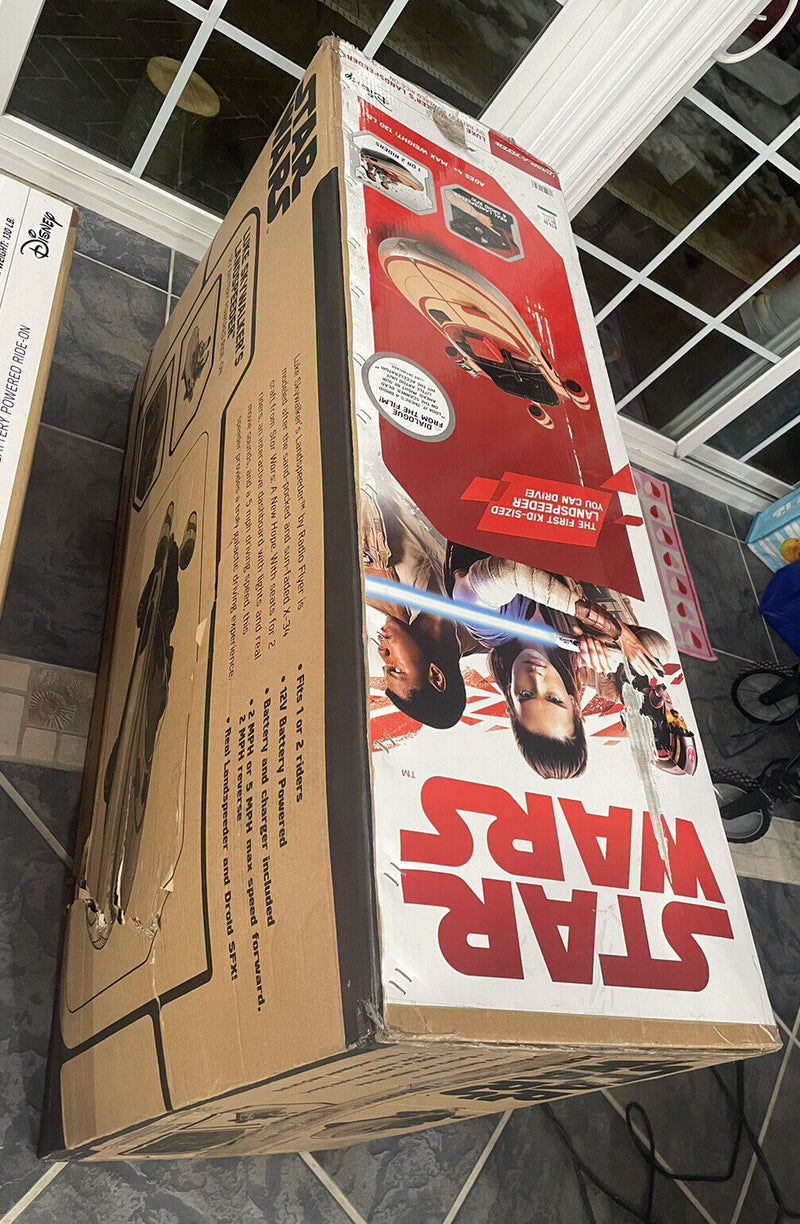 Load image into Gallery viewer, Radio Flyer Star Wars 12V Luke Skywalkers Landspeeder Electric Ride On - Brand New
