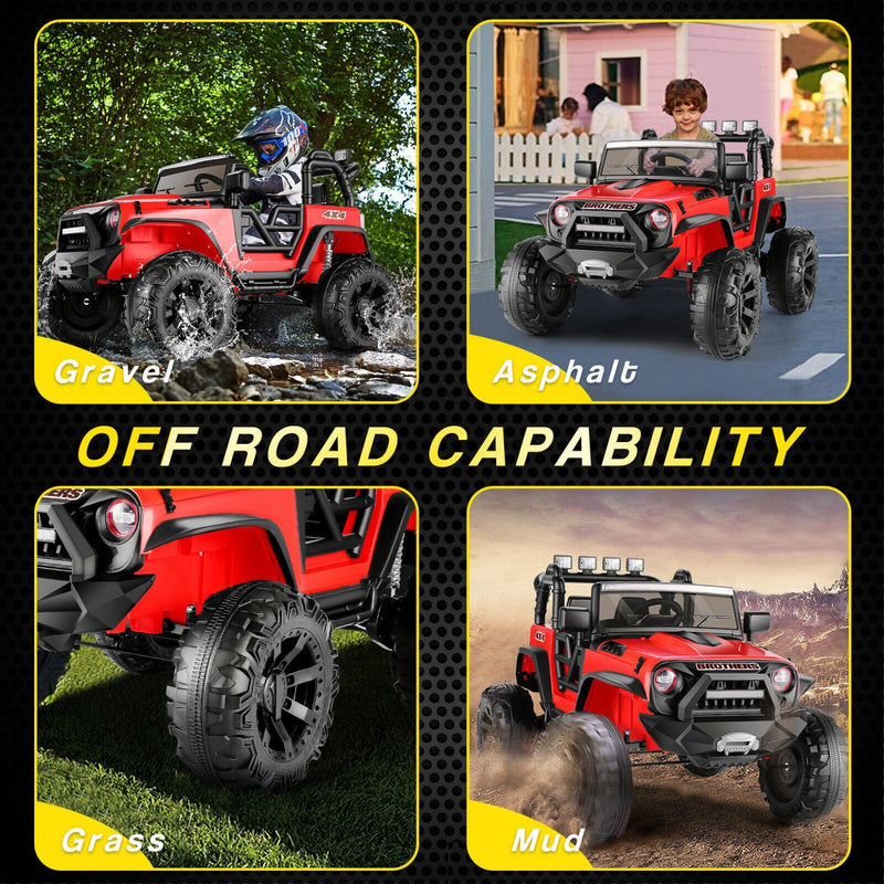 Load image into Gallery viewer, Electric 2 Seater Kids Ride On Truck with Remote Control and Powerful 200W Motors - 3 Speed Options and Long-Lasting Battery
