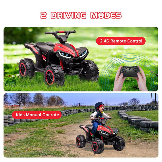 Rev Up the Fun with Our 12V Dual Drive Red Kids ATV Ride-On Car!