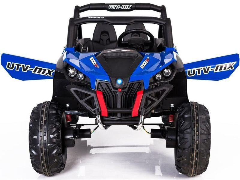 Load image into Gallery viewer, 12v Blue Mini Moto UTV 4x4 (2.4ghz Remote Control) Electric Ride-On Vehicle - Two Seater for Toddlers
