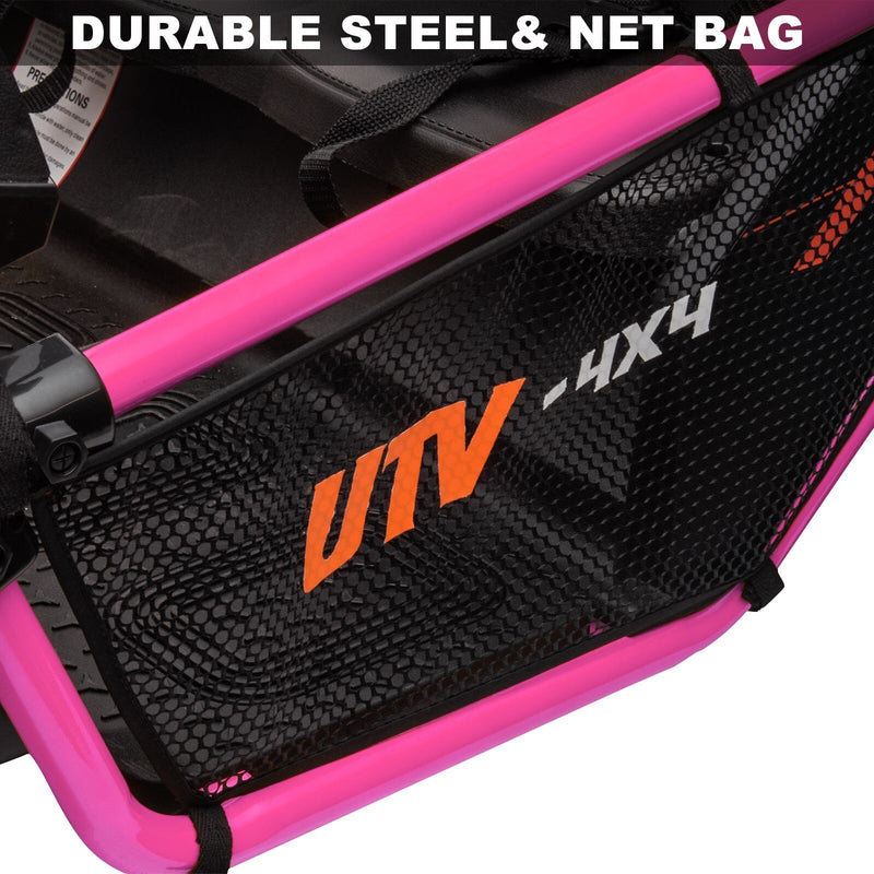 Load image into Gallery viewer, 24V Kids 2-Seater Pink Ride-On UTV Toy with 400W Motor, Metal Frame, and EVA Wheels

