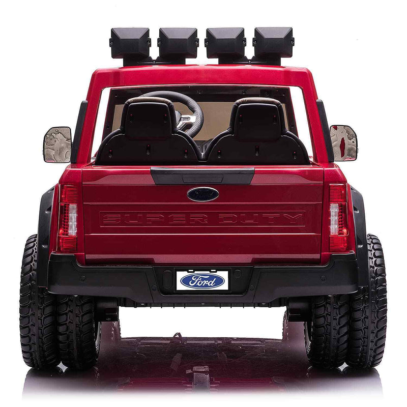 Load image into Gallery viewer, 24V 2 Seater Ford F450 Exclusive Edition Children&#39;s Ride-On Truck, Illuminated with Remote Control - Crimson
