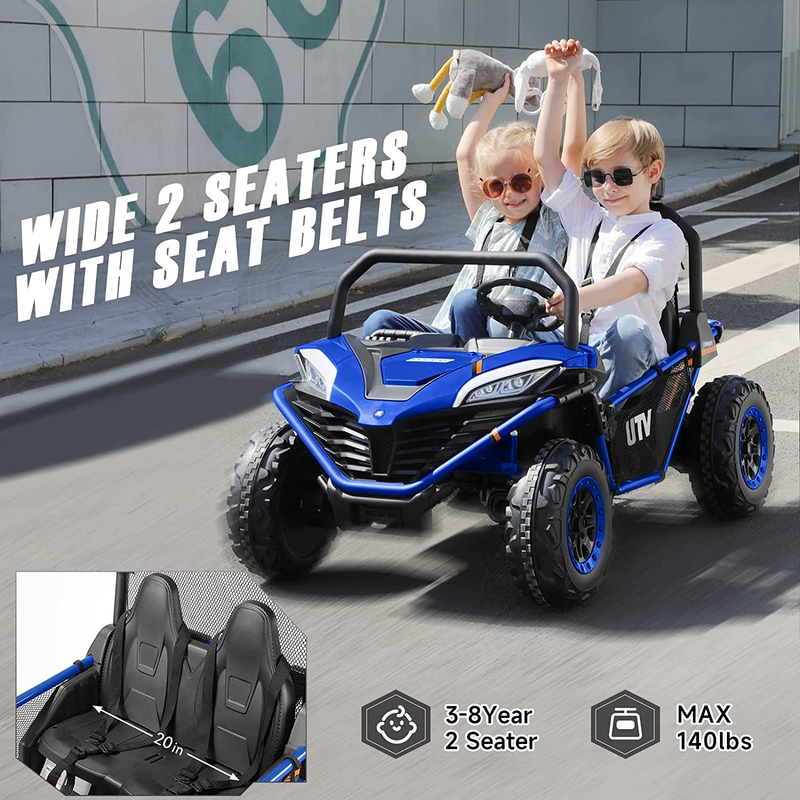 Load image into Gallery viewer, Off-Road UTV Toy for Kids - 2 Seater XL Ride-On Car, 12V Battery Operated Electric Vehicle
