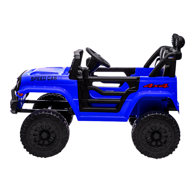 Load image into Gallery viewer, Blue Kids Electric Ride-On Car with Remote Control and MP3 Player
