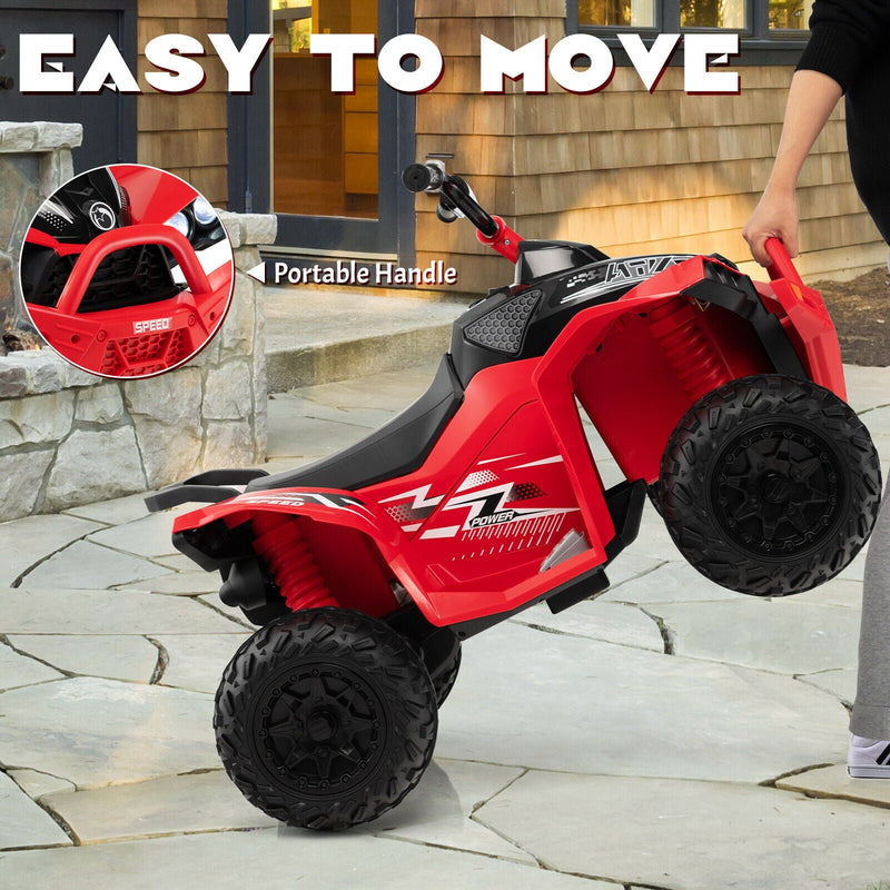 Load image into Gallery viewer, Electric 4-Wheeler Quad Car for Kids with MP3 Player and Lights - 12V Battery Powered

