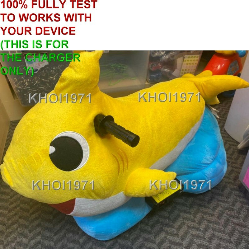 Load image into Gallery viewer, AC Wall Charger Adapter for 6V Battery Ride-On Baby Shark Plush Toy
