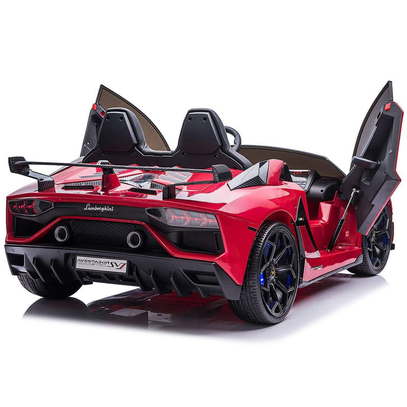 Load image into Gallery viewer, 24V 2 SEATS AUTHENTIC LAMBORGHINI AVENTADOR SVJ KIDS RIDE-ON SPORTS VEHICLE WITH LIGHTS AND REMOTE CONTROL
