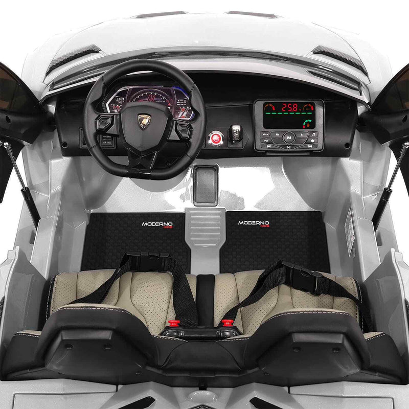 Load image into Gallery viewer, 24V 2 SEATS AUTHENTIC LAMBORGHINI AVENTADOR SVJ CHILDREN&#39;S RIDE-ON SPORTS VEHICLE, ILLUMINATION + REMOTE CONTROL

