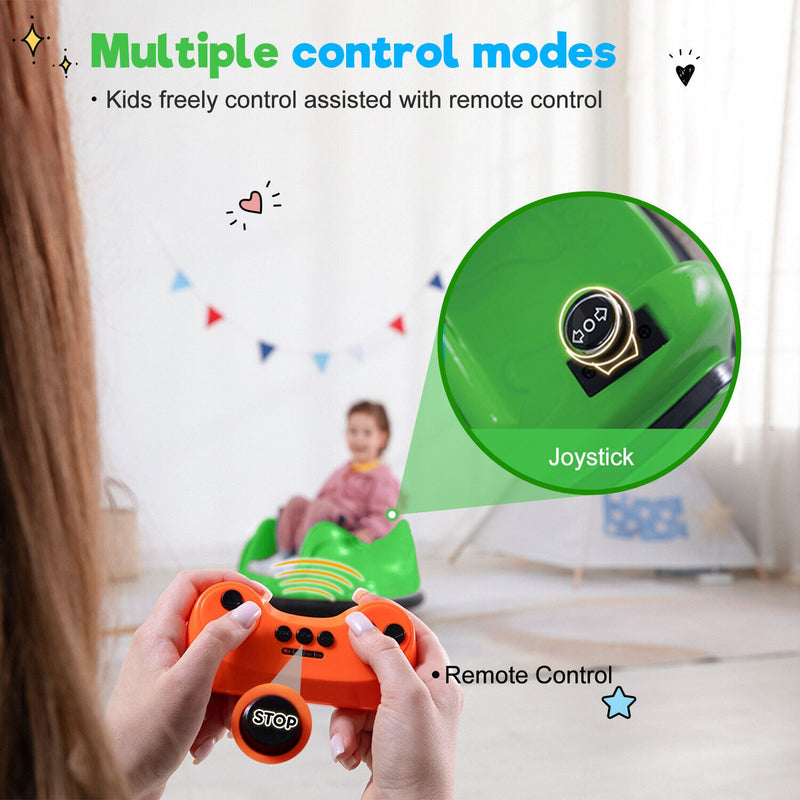 Load image into Gallery viewer, 12V Electric Bumper Car with Remote Control and Flashing Lights - Perfect for Riding Fun!
