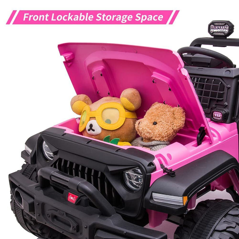 Load image into Gallery viewer, Extra Large Pink Ride-On Car for Kids with 24V Battery and 2 Seats - Includes Remote Control for Parental Supervision
