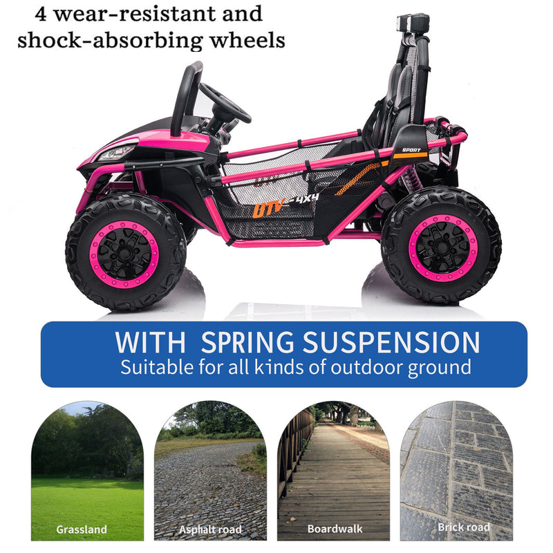 Load image into Gallery viewer, 24V Kids 2-Seater Electric Ride-On UTV Truck with 4WD and 320W Motor, Remote Control
