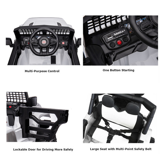 Electric 4-Wheel Kids Ride-On Car with Remote Control - 12V Battery Powered